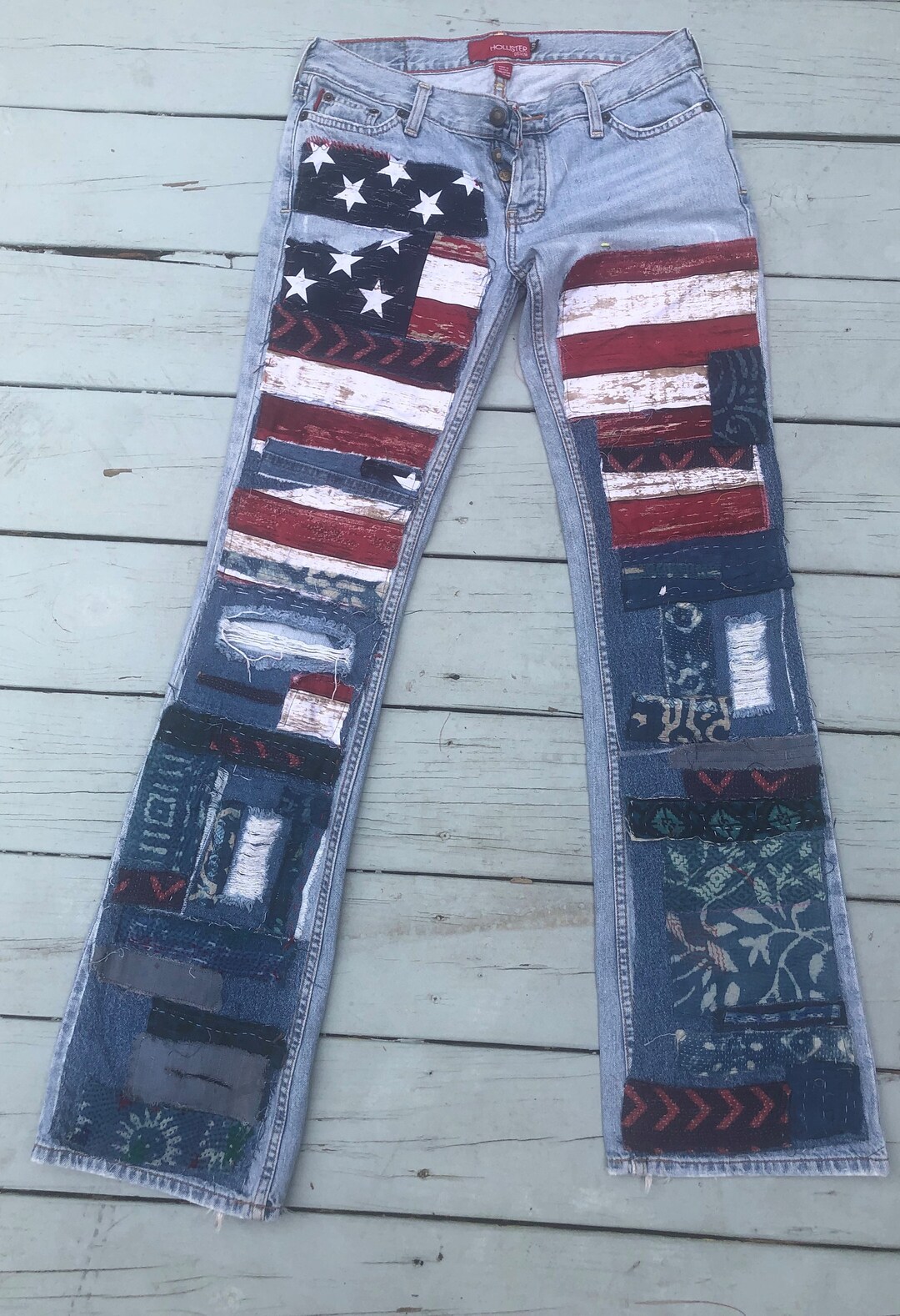 Ameri VINTAGE - 【入手困難／大人気】DENIM PATCHWORK TOPS！の