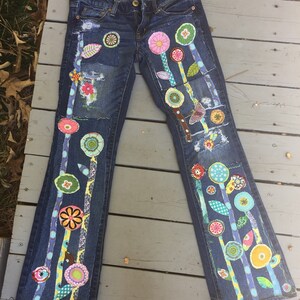 Patchwork Jeans Made to Order Custom Jeans for You Hippie Boho Denim ...