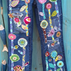 Patchwork Jeans Made to Order Custom Jeans for You Hippie Boho Denim ...