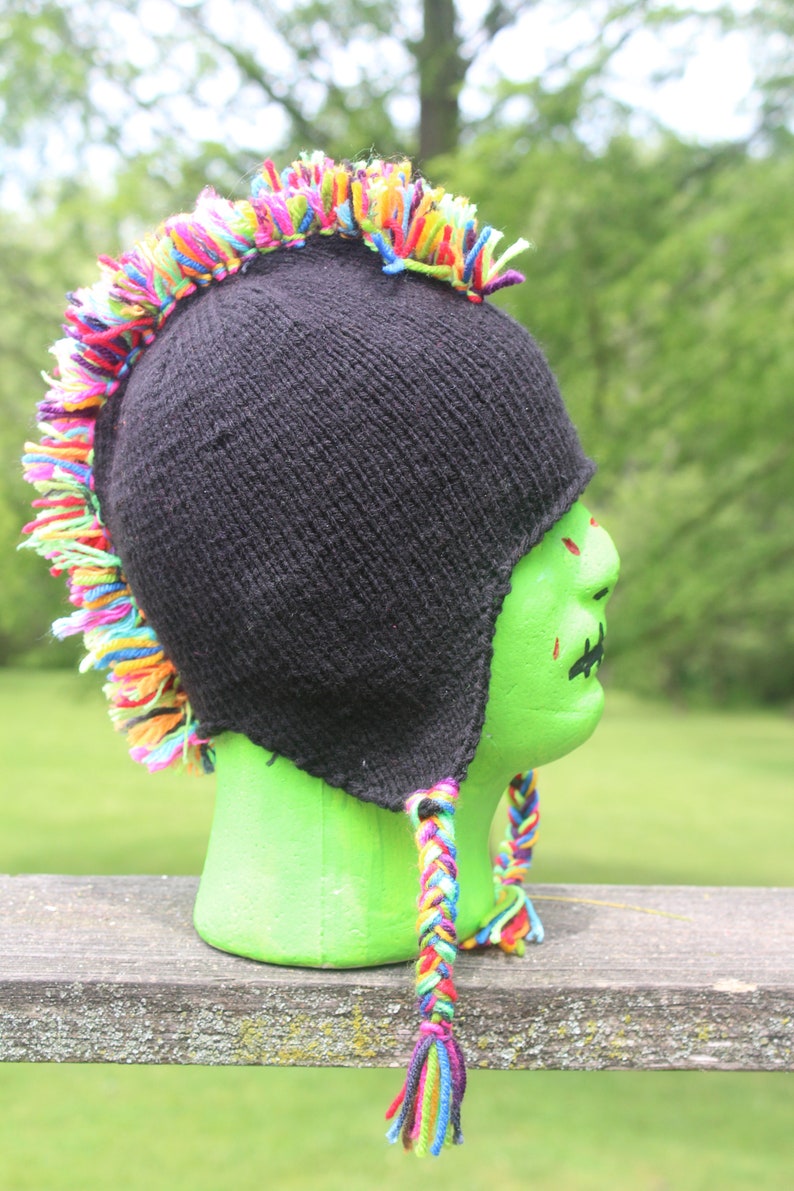 knit mohawk hat ear flaps