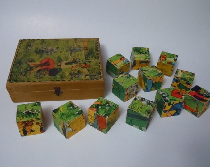 1940s Vintage Wooden Puzzle Antique Wooden Puzzle Box for Etsy