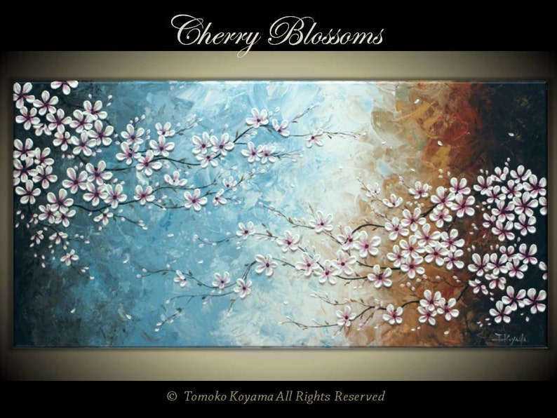 Original Impasto Abstract Art Painting on Gallery wrapped | Etsy