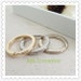 8pcs split rings, gold key ring clasp key chain ring round inner 3/4inch,inner 5/8inch 103-102