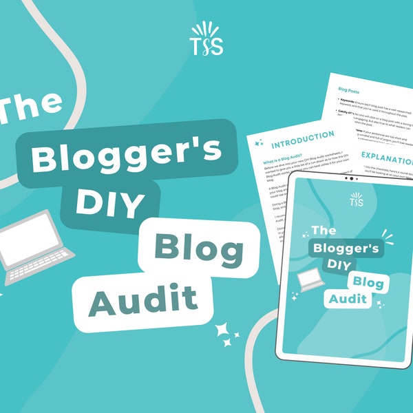 DIY Blog Audit For Bloggers And Small Business Owners - Blogging Audit - Blog Checklist - PDF Printable Download