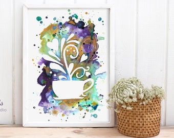 Coffee Love,  Giclée Fine Art Print