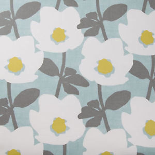 0.5 yard Oilcloth - Laminated Cotton tablecloth 52" - spring flowers