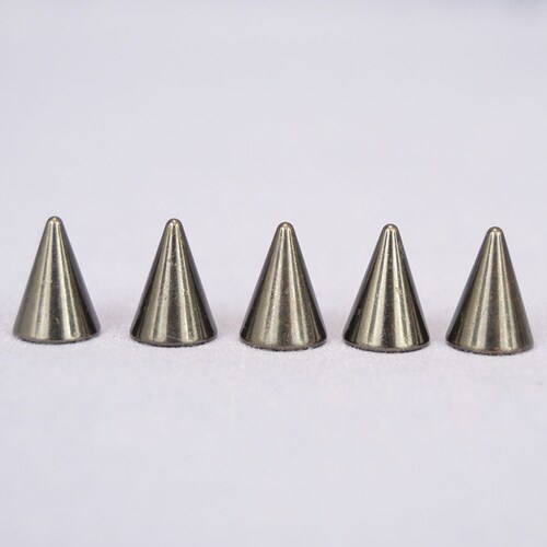 10 Silver Half Inch Cone Spikes Etsy