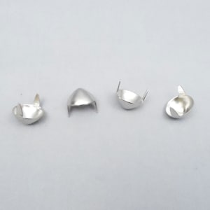 100 Silver Half Inch 12mm Cone Studs image 3