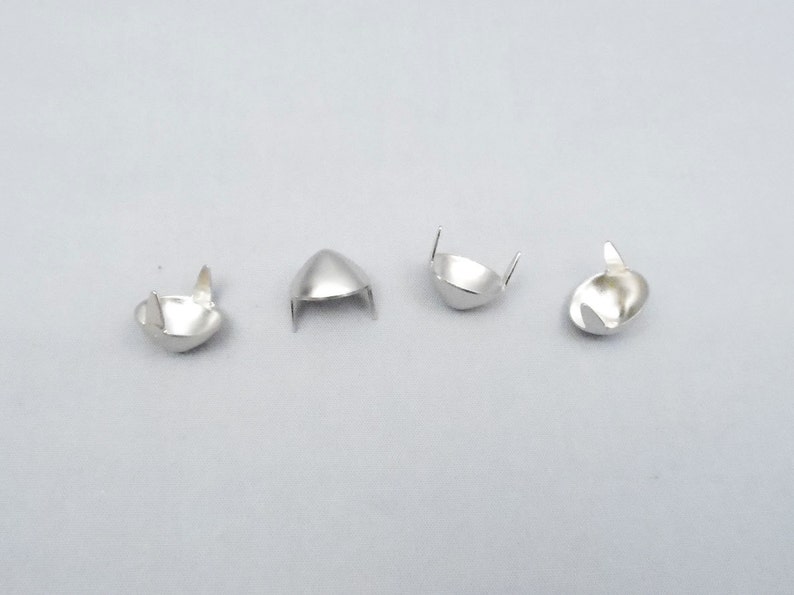 100 Silver Half Inch 12mm Cone Studs image 3