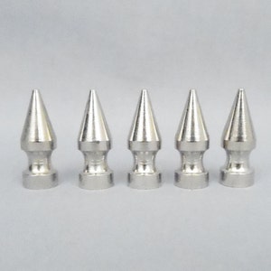 Silver Spike Screw Back Cone Studs for Jackets Arts Clothing Jeans