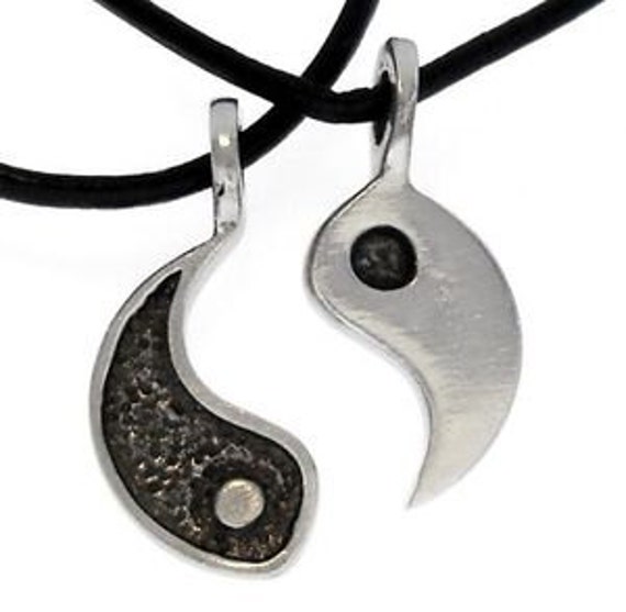Namaste Jewelers Meditative Zen Sun Moon Face Pendant Necklace Pewter Jewelry