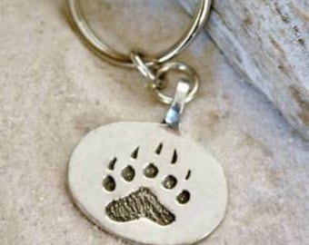 Zinn Bärenklaue Pfote LGBT Gay Pride Schlüsselbund (21D)