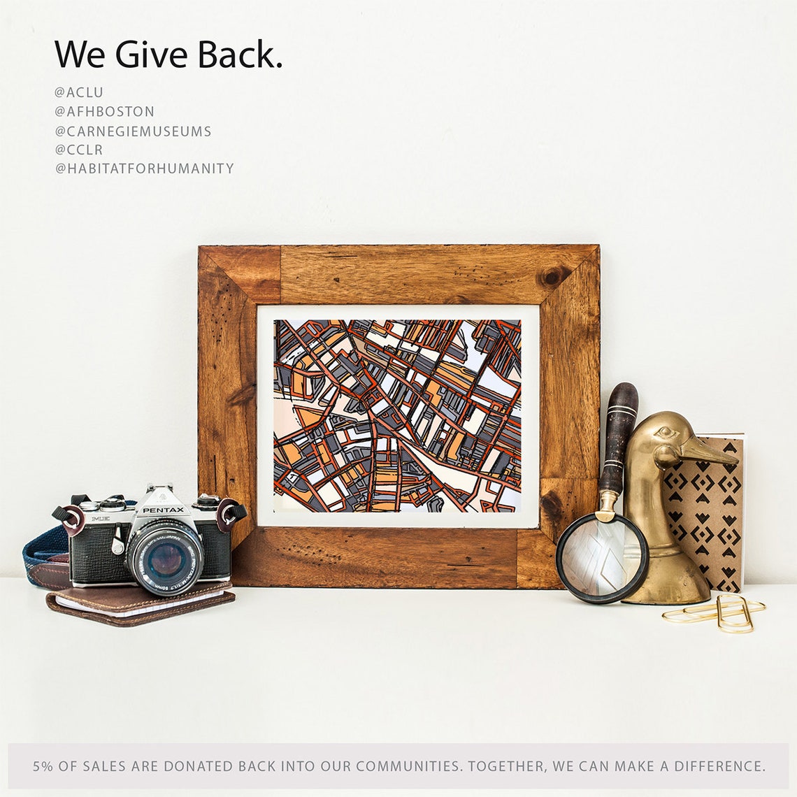 Porter Square Map Porter Square Cambridge Art Abstract Art Etsy