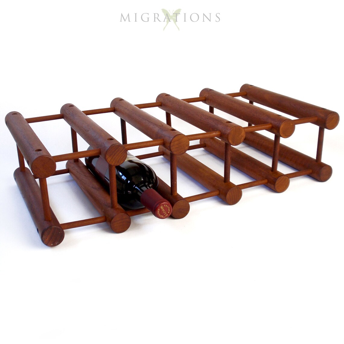 Nissen Langaa Denmark Teak Wine Rack Danish Mid Century Modern Etsy