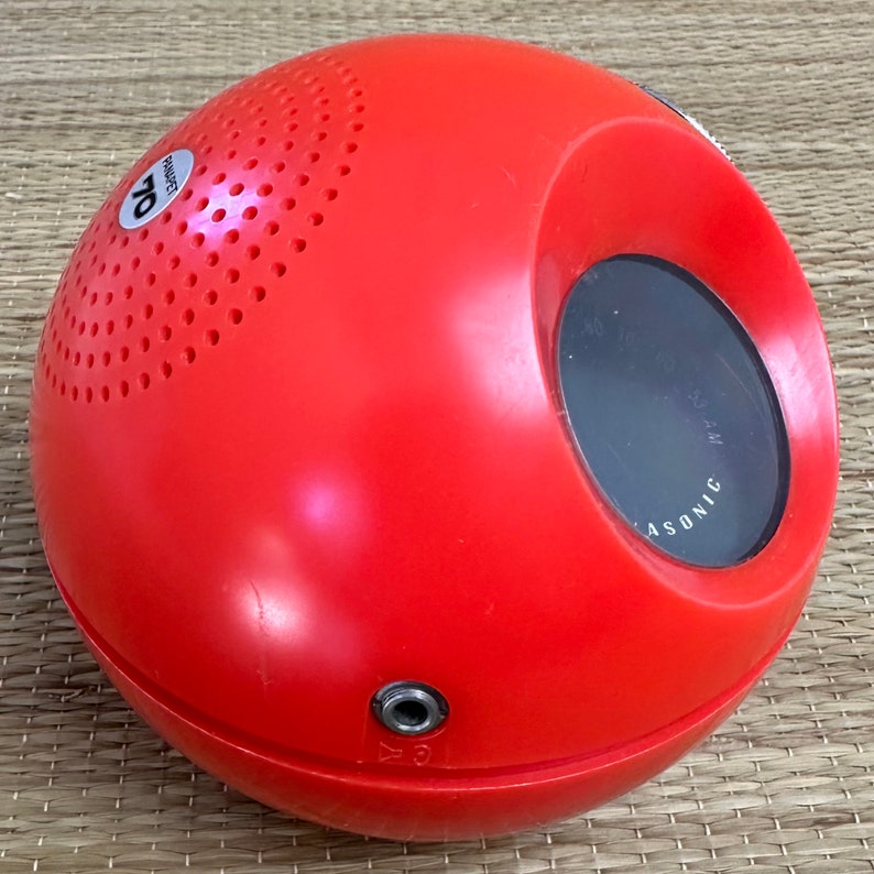 Vintage Panasonic Panapet Radio Model R70 Space Age Ball Radio Red Etsy