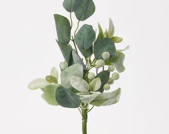 Lifelike Eucalyptus, Berry & Lamb's Ear Pick Everyday Greenery Pick Spray - 16"