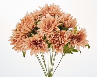Tan Autumn Chrysanthemum Bush Bouquet - 22"