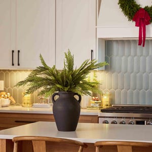 Real Touch Cedar Stems Faux Winter Greenery Holiday Decor Bundle - 29"