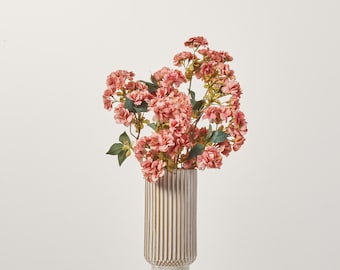 Ramo de flores artificiales de un solo tallo de cerezo en color malva y rosa - 81 cm