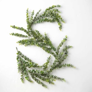 Frosted Green Eucalyptus Everyday All Season Table Runner Mantle Garland