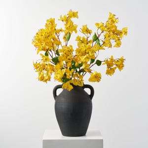 Lifelike Golden Yellow Bougainvillea Faux Floral Single Stem or Bundle of 3