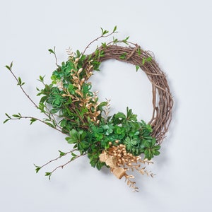 Pot &quot;O&quot; Gold St. Patrick&#39;s Day Wreath with Pomegranate, Green Clover & Shamrock
