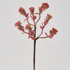 Mauve Pink Mini Echeveria Pick Soft PE Succulent Plant Spray - 7&quot;