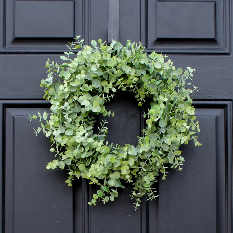 Eucalyptus Mini Wreath Everyday Centerpiece Candle Ring Etsy