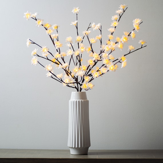 Led lighted sales branches battery operated