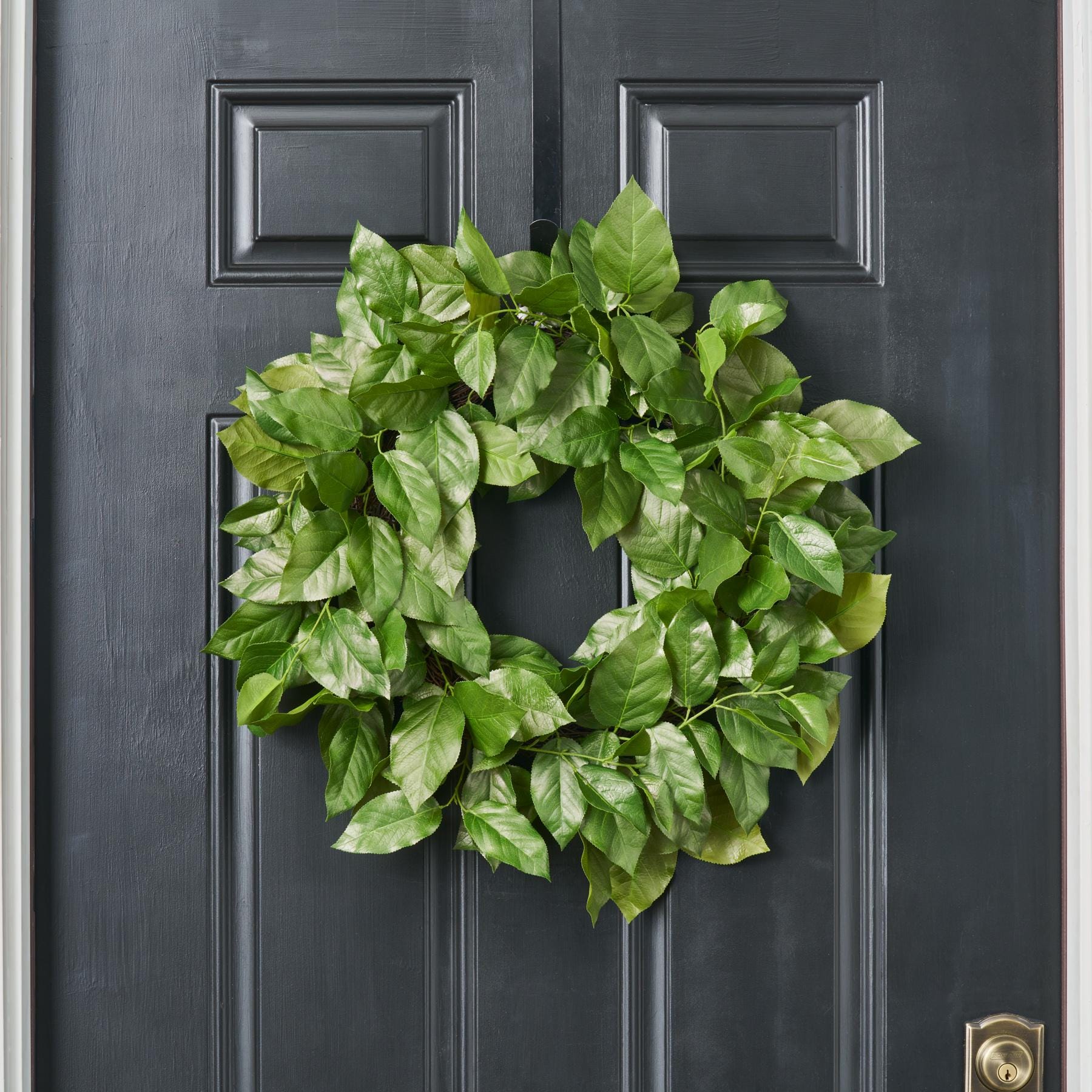 Salal Leaf UV Treated Faux Everyday Spring Summer Front Door