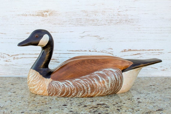 Hand Carved Canadian Goose Premier Wooden Decorative Decoy