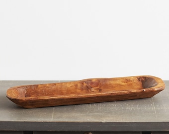 Centro de mesa de pan de madera de roble español tallado a mano