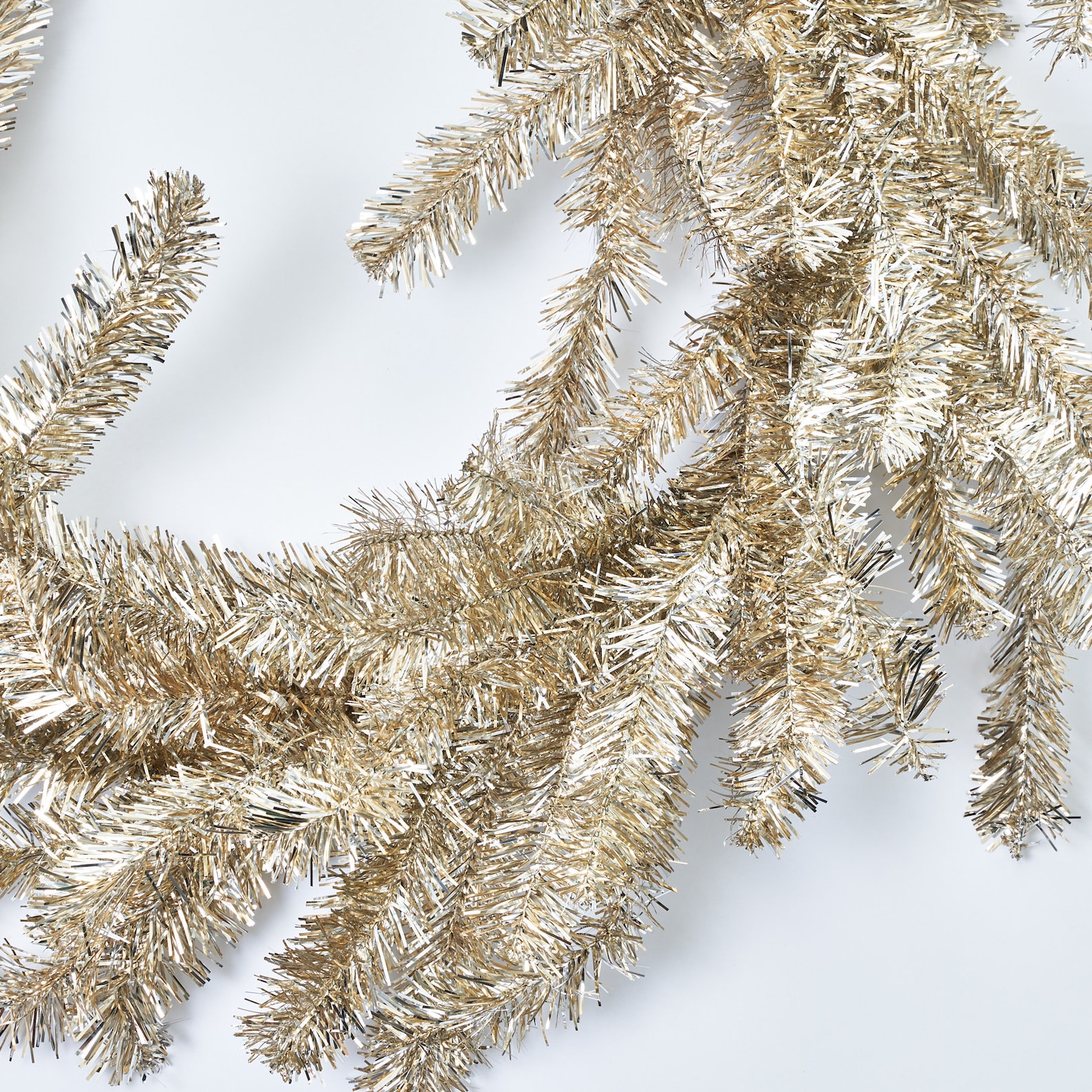 Silver & Gold Metallic Soft Touch Tinsel Garland Glitzy New Year's ...