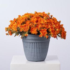 Faux Fall Mum Bush Outdoor Urn Filler Fall Arrangement - Available in 2 Colors