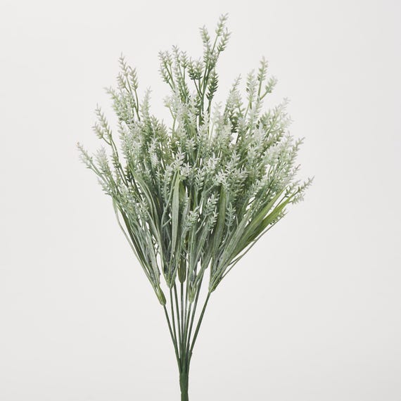 Weier knstlicher Lavendel-knstlicher Blumenbusch-Spray - 18 " - Etsy.de