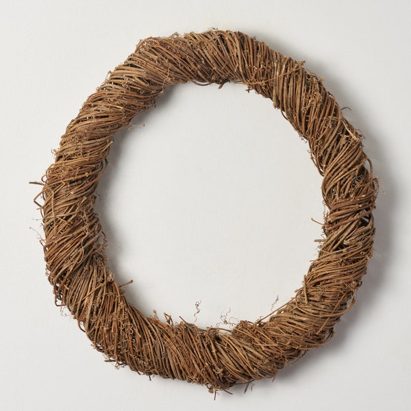 All Season Wrapped Natural Grapevine Twig Everyday Wreath - Available In Two Sizes
