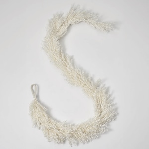 Frosted Shimmer Baby&#39;s Breath Gypsophila Kerst Mantel Garland Feestdagen Tafelloper