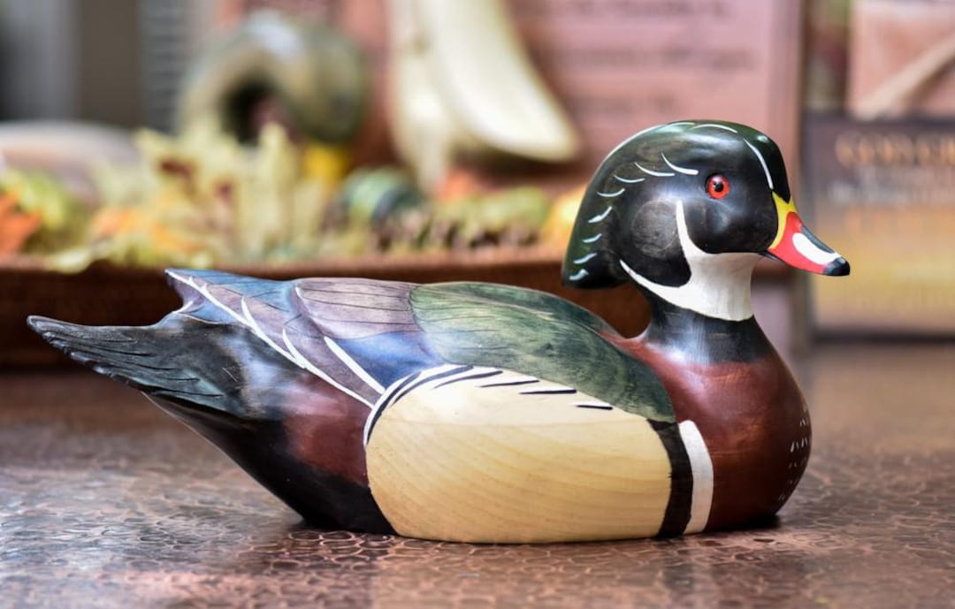 Hand Carved Wood Duck Drake Premier Full Size Duck Decoy - Etsy Hand Carved Wood Duck Drake Premier Full Size Duck Decoy - Etsy