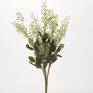 Seeding Green Faux Foliage Bush Everyday Greenery Bouquet - 22&quot;