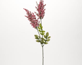 Cerise Pink Heather Spray 30" Long Stem Spring Faux Floral Pick