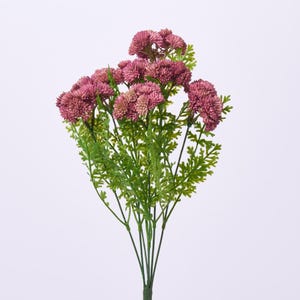 Rose Pink Faux Sedum Branch Bouquet Spray - 16&quot;