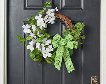 The Dublin Dogwood St. Patrick's Day Wreath 20"