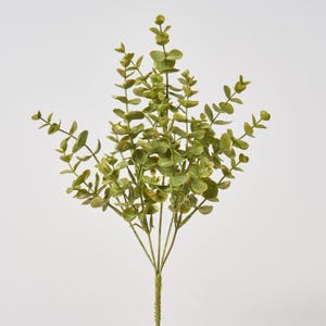 Sage Green Faux Eucalyptus Bush Spray - 15&quot;