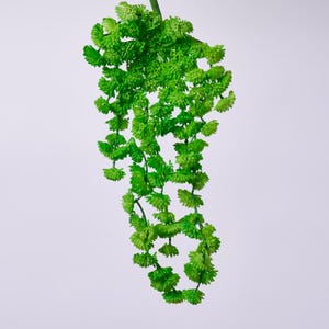 Real Touch Bright Green Sedum Leaf Hanging Vine Pick Spray - 10&quot;