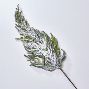 Real Touch Snow Flocked Norfolk Pine Spray - 38&quot;