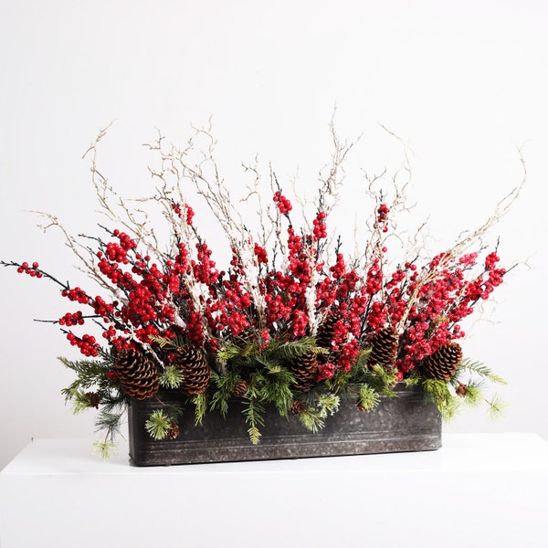 Window Box Arrangement Christmas Etsy