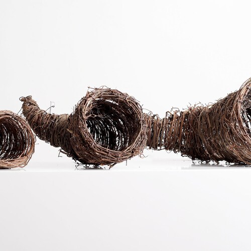 Natural Grapevine Cornucopia Basket Thanksgiving Fall Decor Etsy