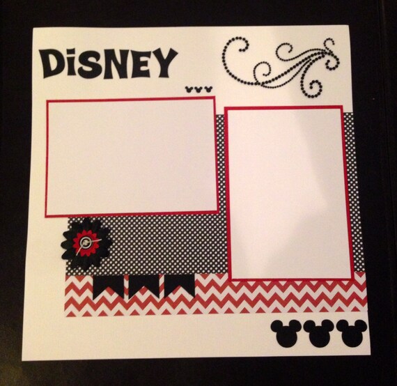 Disney Scrapbook page