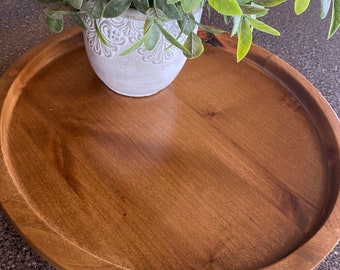 Wood Tray Charcuterie Tray serving platter - all natural products / Charcuterie Board /Ottoman Tray