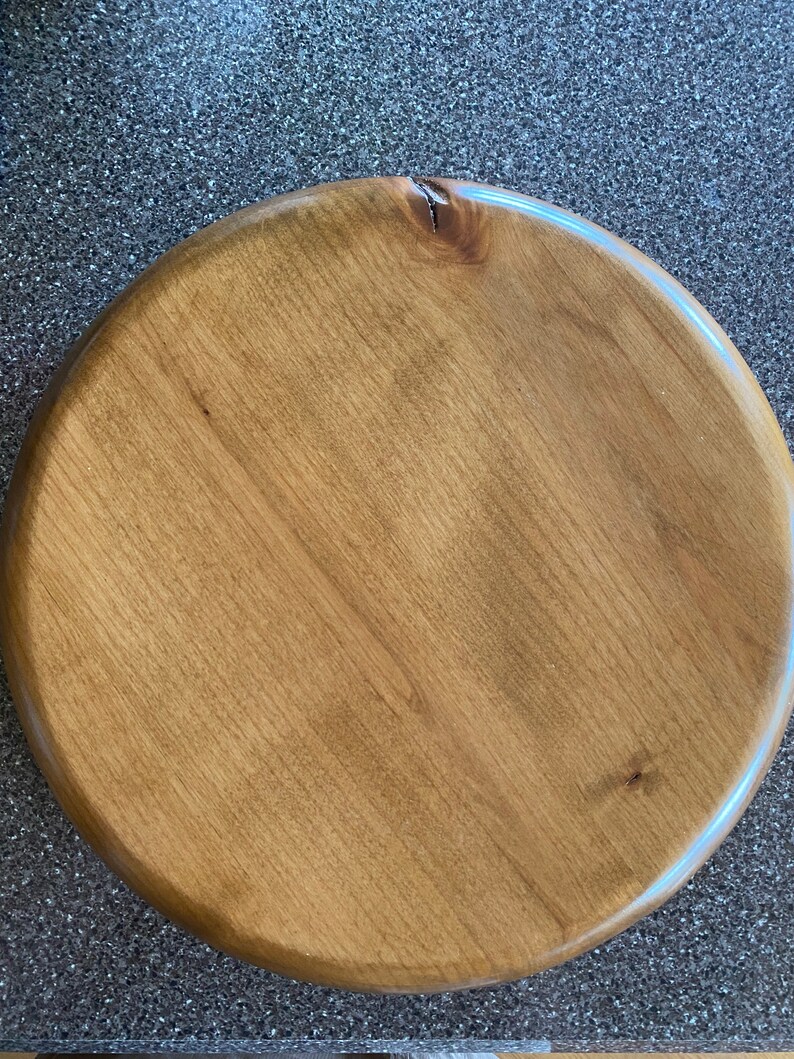 Round Wood Tray Charcuterie Tray Serving Platter All Natural Products
